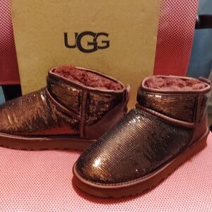 UGG Glittery Chocolate Boots